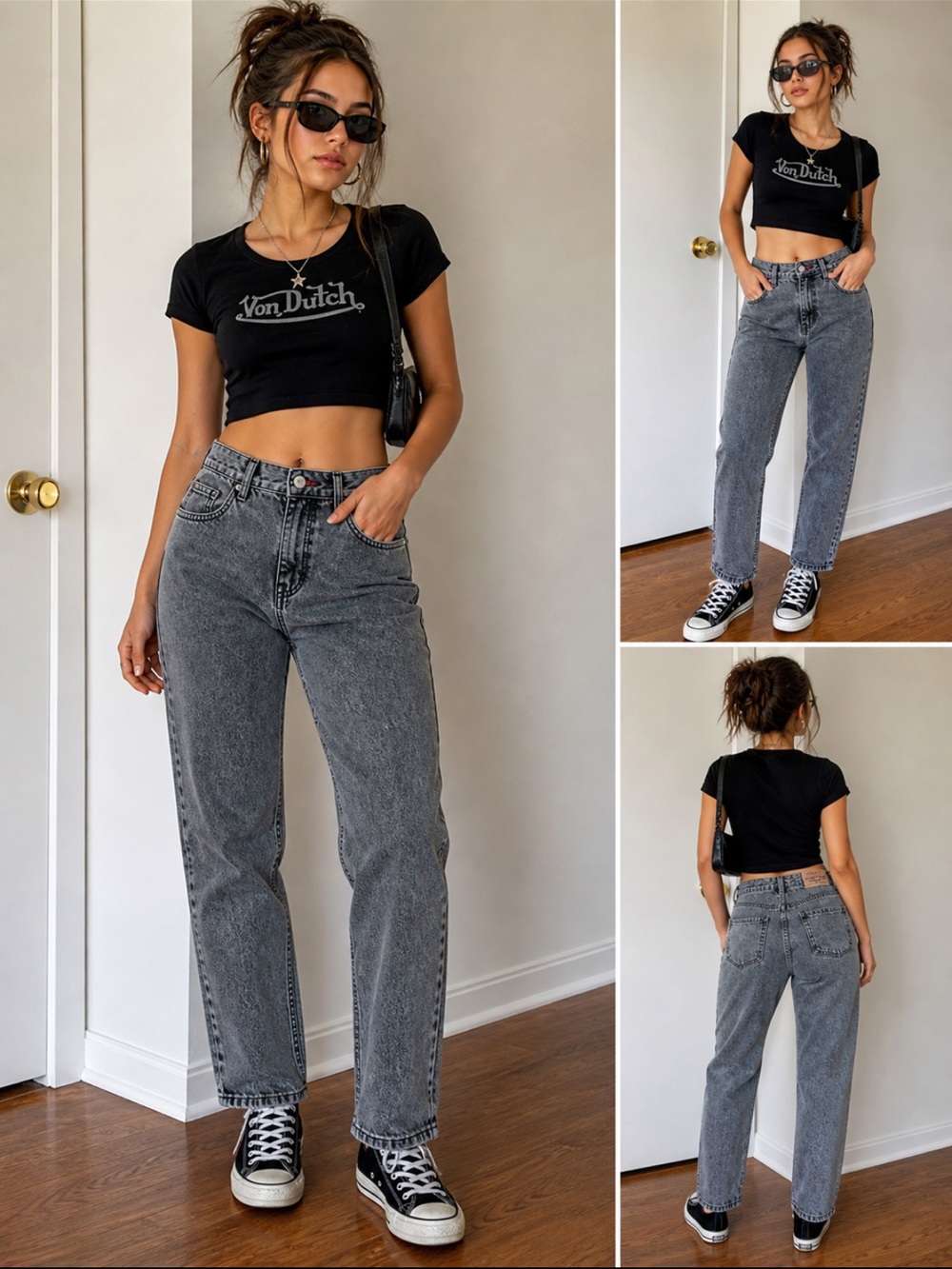 Y2K Faded black UNION BAY jeans